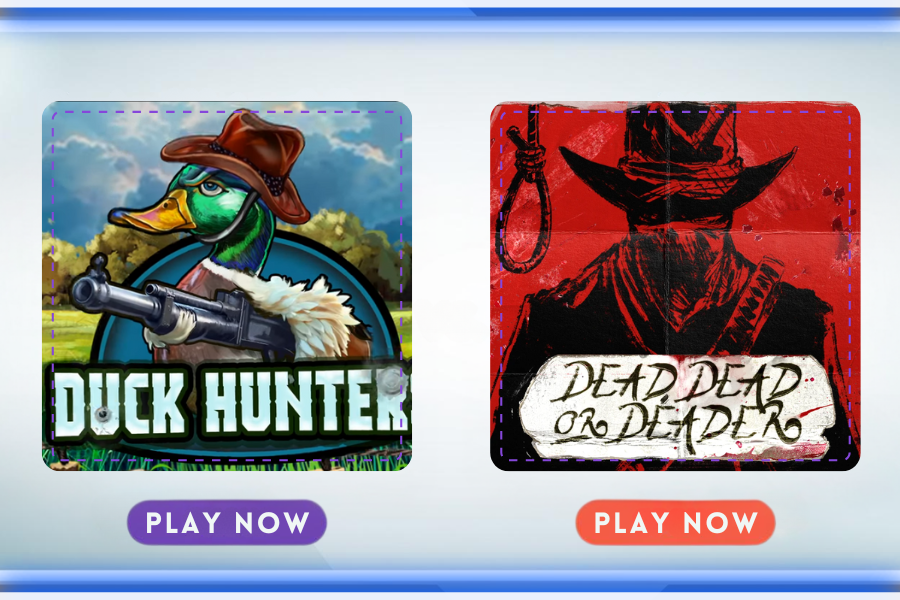 Dead, Dead or Deader and Duck Hunters slot games by Nolimit City