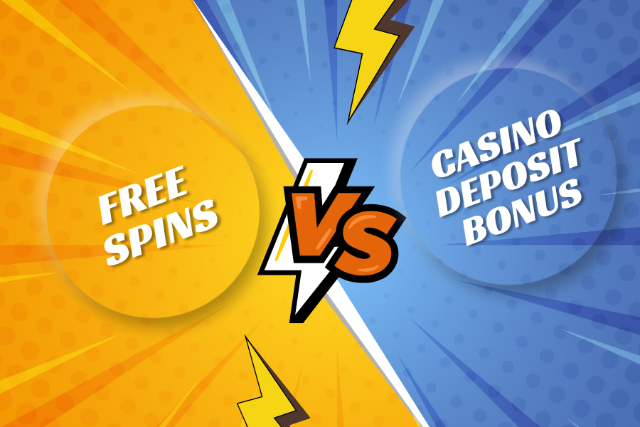 The difference between free spins and deposit bonuses